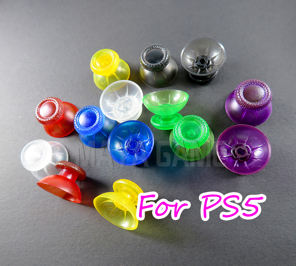 

Colorful For PS5 Clear Transparent 3D Analog Joystick thumb Stick grip Cap for Sony PlayStation PS5 Gamepad Controller Thumbsticks Parts