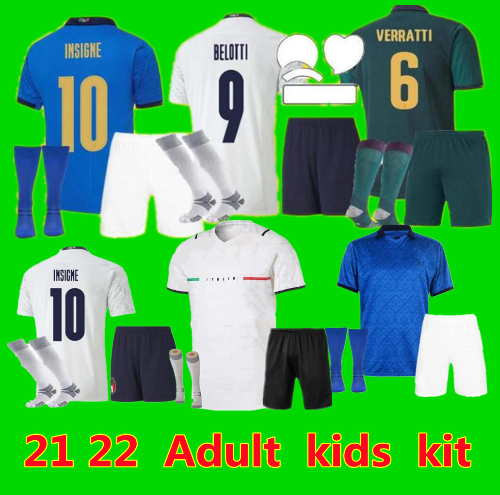 

ITALY&#13 Away soccer Jersey BARELLA SENSI INSIGNE 20 21 European Cup Renaissance CHIELLINI BERNARDESCHI football shirts men + kids kit uniforms, Black