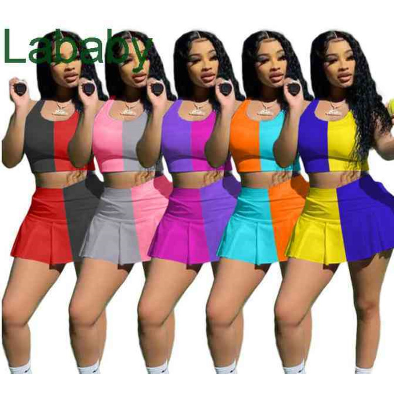 

Women Tracksuits Designer Two Piece Dress T Shirt Shorts Yoga Outfits Summer Sexy Slim Vest Skirt Jogger Sets Plus Size Clothing Sportwear, E1-e4;mix or give a list