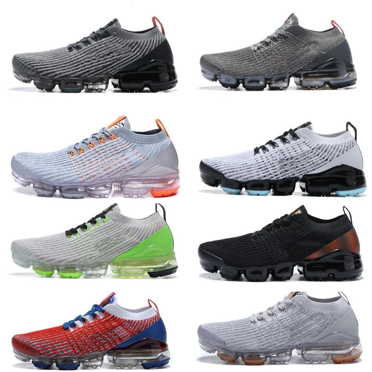 

Newest Women Men Shoes Fly 3 3.0 Knit Triple Black White Blue sports Trainers True Mesh Sneakers 36-45, Colour 6 36-45