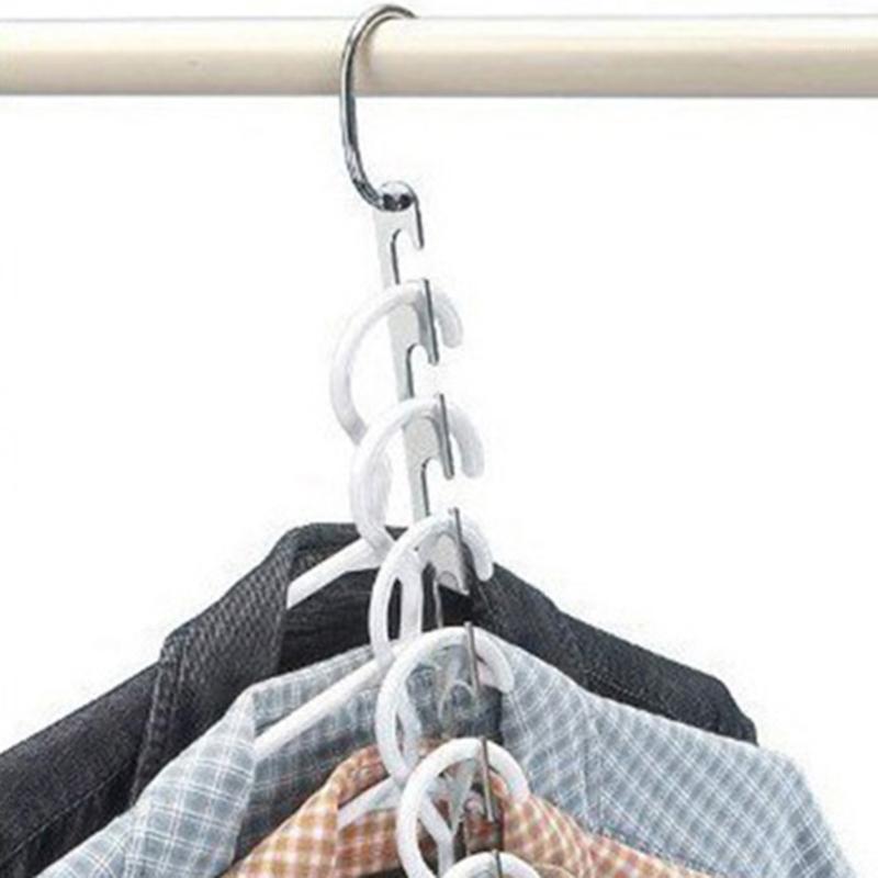 

Hangers & Racks 6pcs Multifunction Clothes Organizer Rack For Wardrobe Space Saving Hanger Multi-Port Clothing
