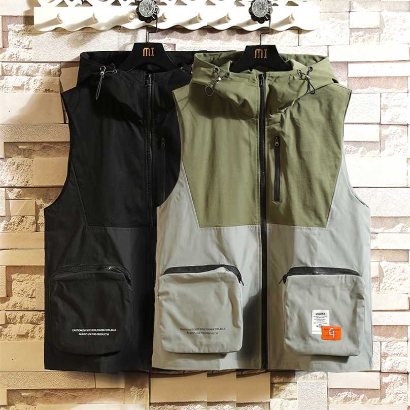 

Sleeveless Jacket Fashion Vests For Men's Pocket Pography Waistcoat Casual Spring Autumn Outdoors Military Black Fishing 211111, Mjb315 4