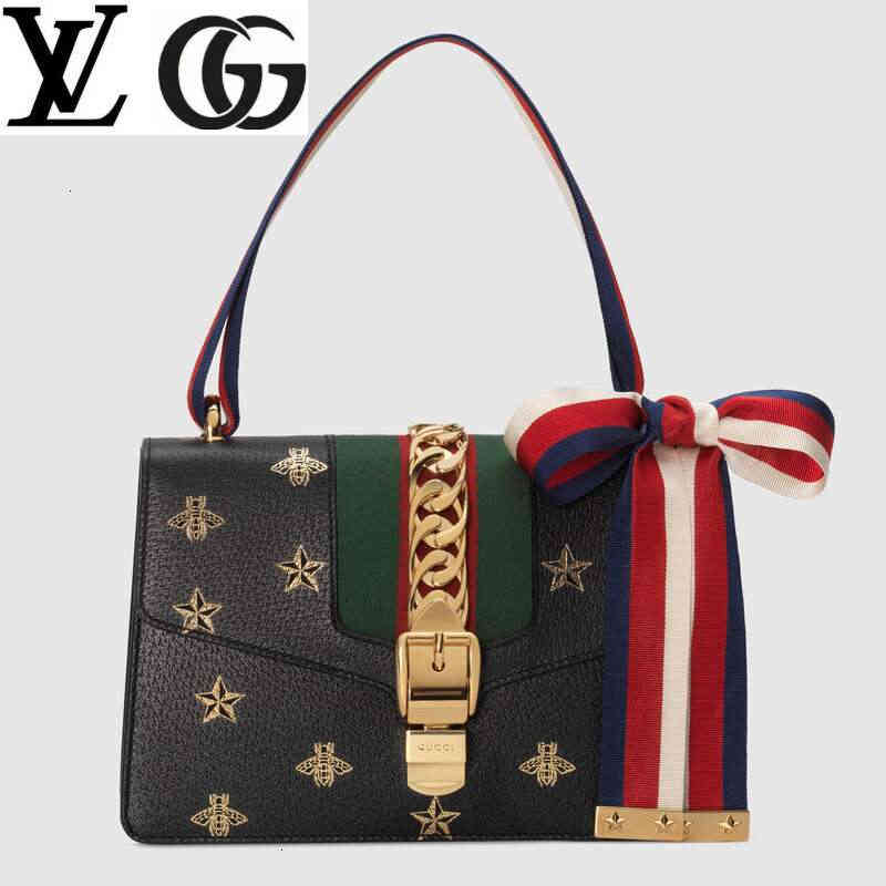Luxe 524405 Sylvie Bee Star Petites Totes noirs Cross Cross Body Sacs Crayfils Sacs à dos Pochettes Paquets Payh Designer