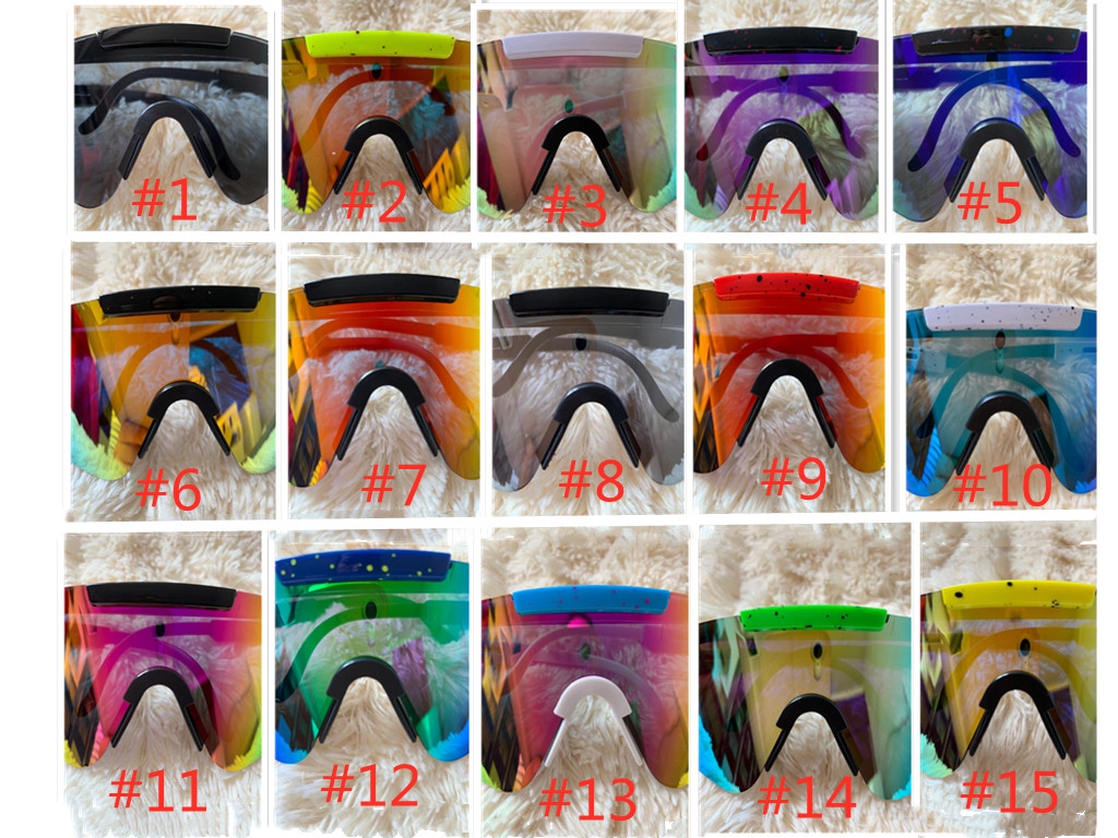 

10pcs summer men Shield fashion sunglasses motorcycle spectacles women Dazzle colour Cycling Sports Outdoor wind Sun Glasses big frame 24color