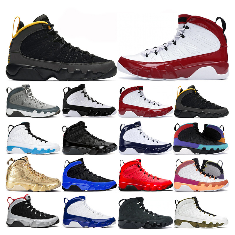 

top mens basketball shoes 9s Chile Red 9 gym Bred Patent statue Racer University Blue gold countdown pack sport sneakers trainers, 13 multi color