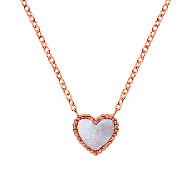 

Pendant Necklaces WOMEN STAINLESS STEEL HEART NECKLACE LADIES JEWELLERY