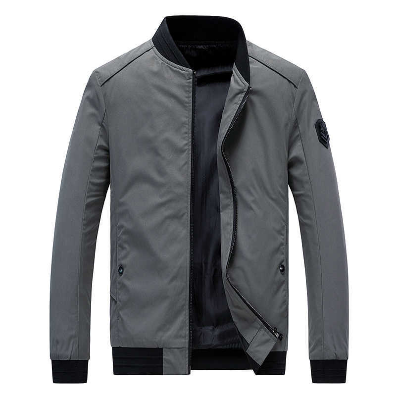 

6XL Plus Men 2020 Spring Autumn New Casual Bomber Jacket Coat Men Army MA1 Fashion Windproof Warm WaterProof Jackets Coats Men X0621, Khaki
