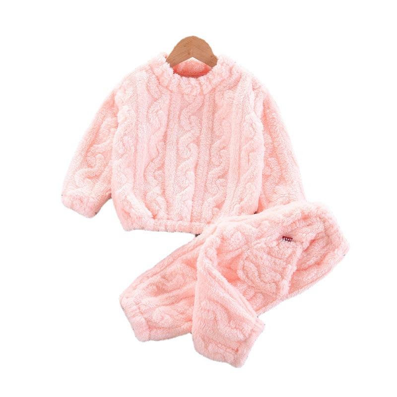 

Pullover Children Autumn Girls Fashion Clothes Kids Boys Sweaters Pants 2Pcs/sets Winter Baby Infant Warm Clothing Toddler Sportswear, Beige