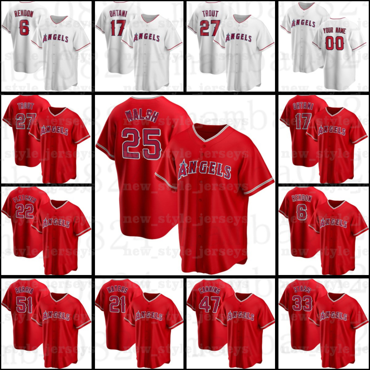 

Los Men Angeles 27 Mike Trout Shohei Ohtani Angels Baseball Jerseys x5 ANTHONY RENDON Albert Pujols Albert Pujols Felix Pena Hansel Robles, Blue;black