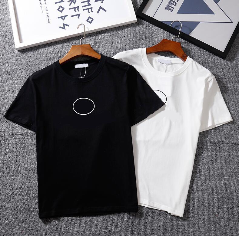

2021 Hot Mens T Shirt with Letter Printed Men Women Fashion Summer Tee Short Sleeve Crew Neck Casual T-shirt homme clothes S-2XL, White;black