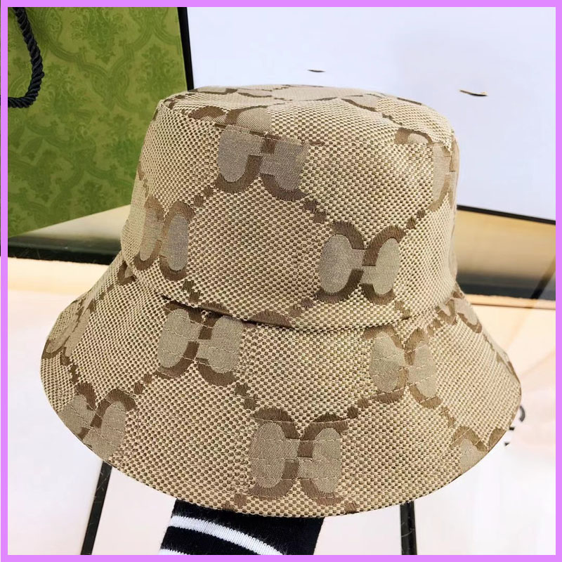 

New Bucket Hat Women Mens Designer Casquette Summer Outdoor Baseball Cap Fitted Letters Caps Hats Street Fashion Wholesale D223082F, Brown