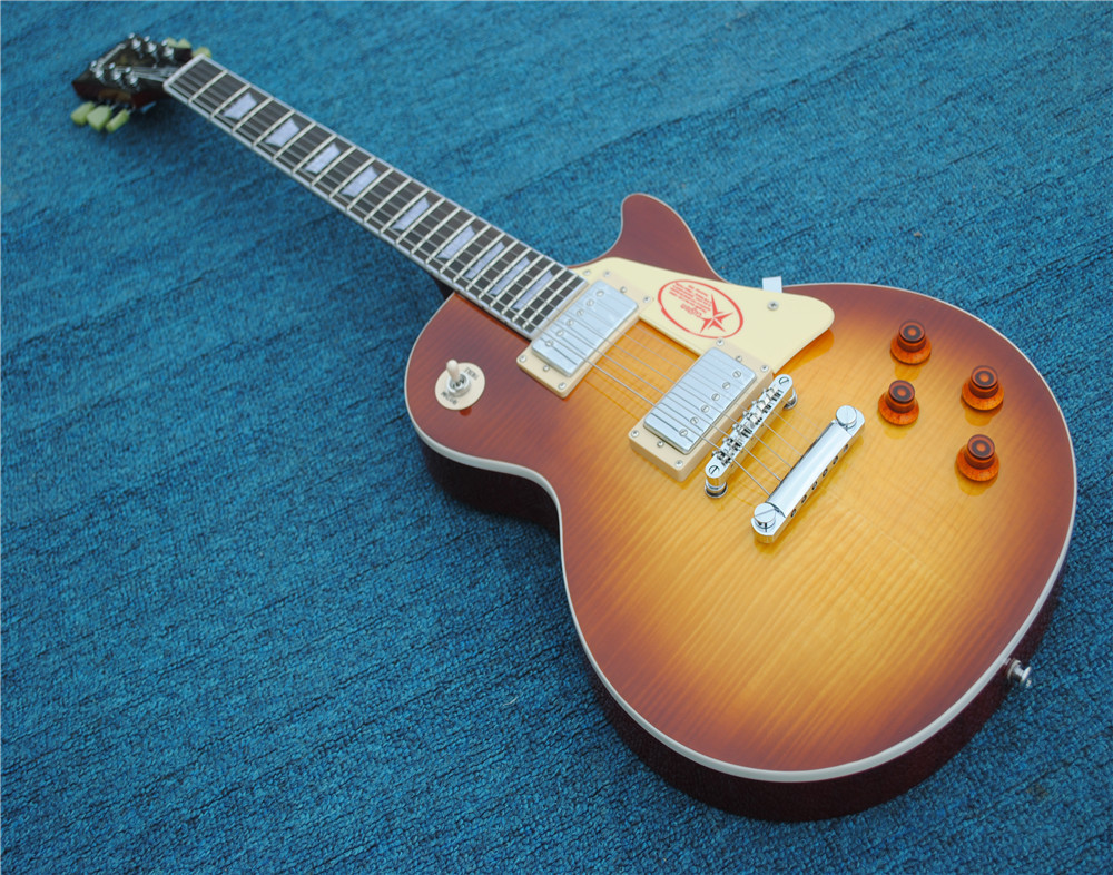

Wholesale Custom shop 1959 R9 les Tiger Flame paul electric guitar chibson