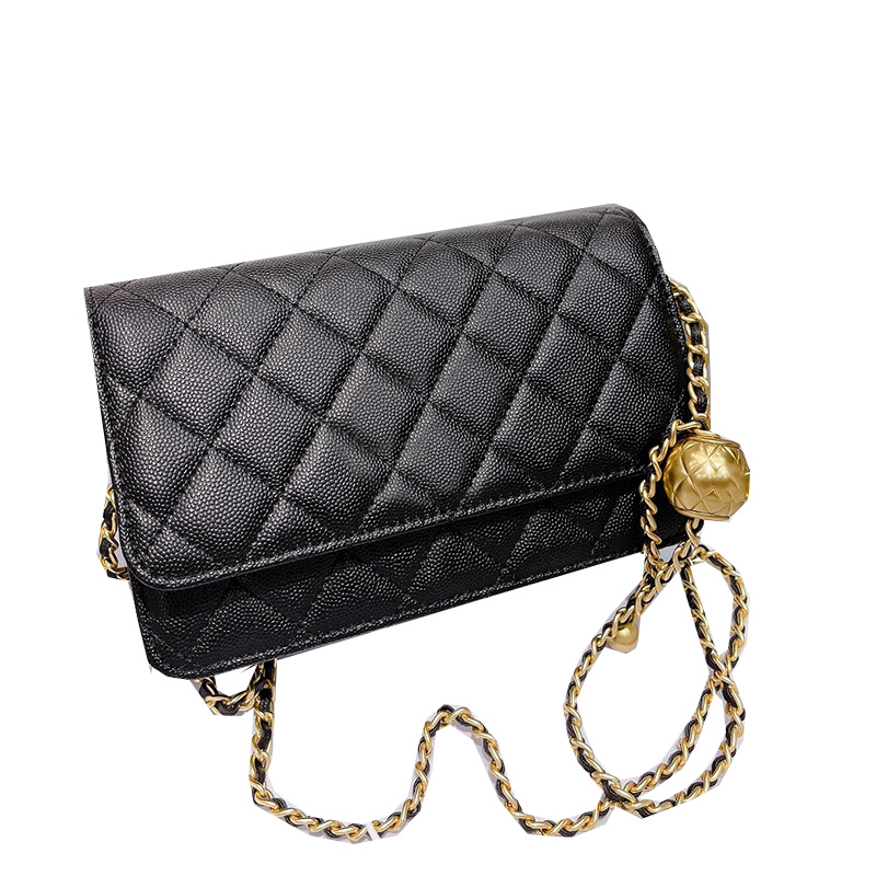 

2021 France Women Caviar Leather Bags Crossbody Shoulder Adjust Strap Gold Ball Calfskin High Quality Purse Wallet Card Holder Famous Luxury Designer Handbags 20C, Pink
