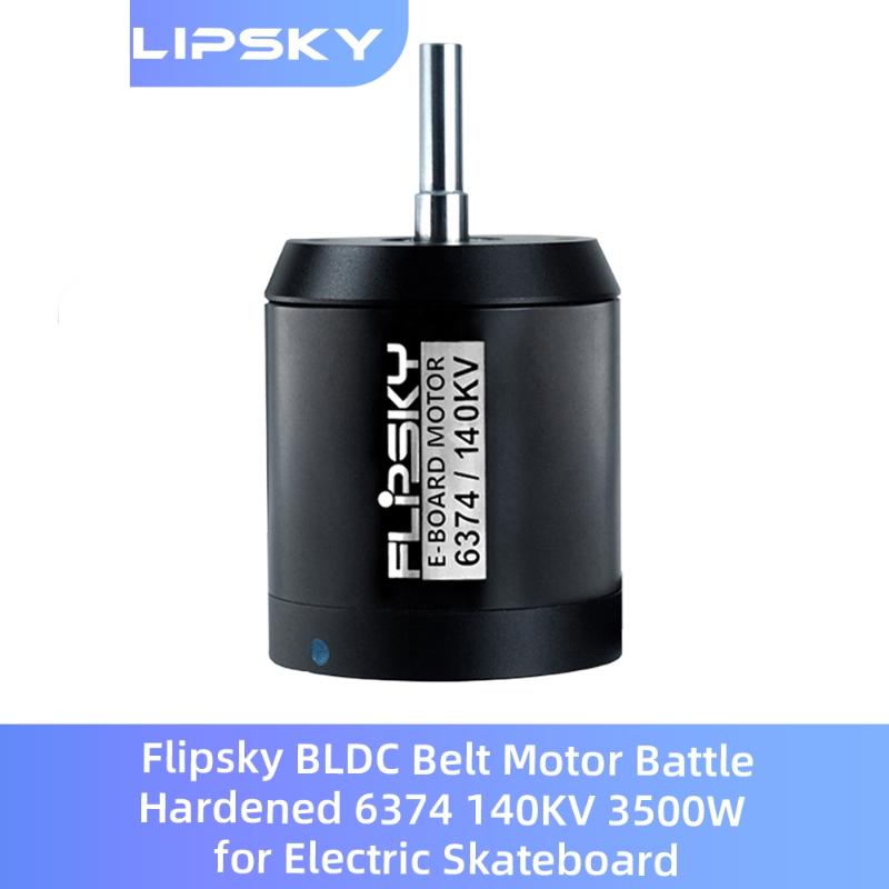 Version Flipsky BLDC Belt Motor 6374 140KV 3500W For Electric Skateboard DIY Brushless Sensored Glues Poured Skateboarding-image-687001214
