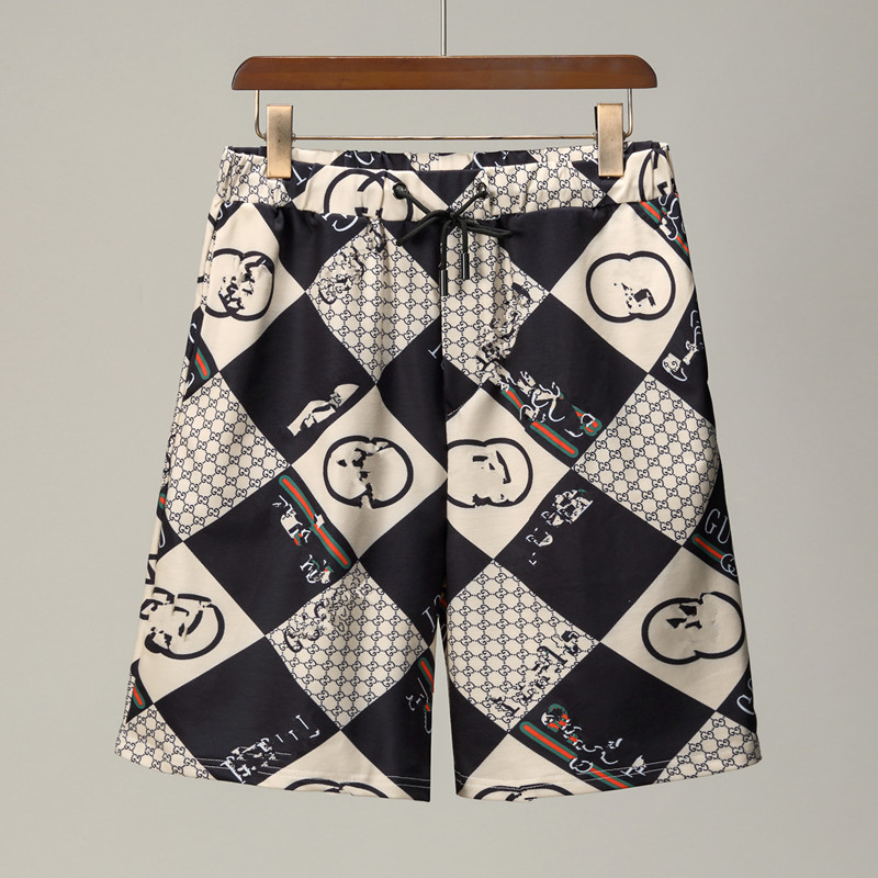 

Men's outdoor sportswear fashion shorts summer shorts men's beach pants, White;black