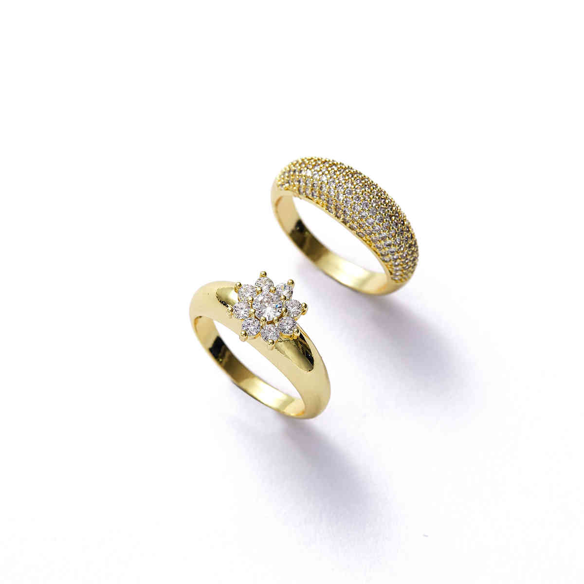 

2020 Dec Finger s Women Round Crystal Caesar Gold Color Ethnic Wedding Jewelry Ring