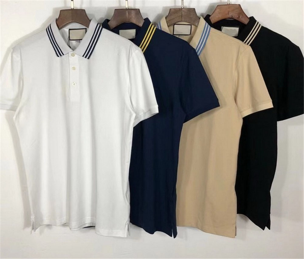 

21SS Polo shirt T-shirt mens tiger embroidery printing letters short-sleeved classic business shirt skateboard casual T-shirt 100% cotton