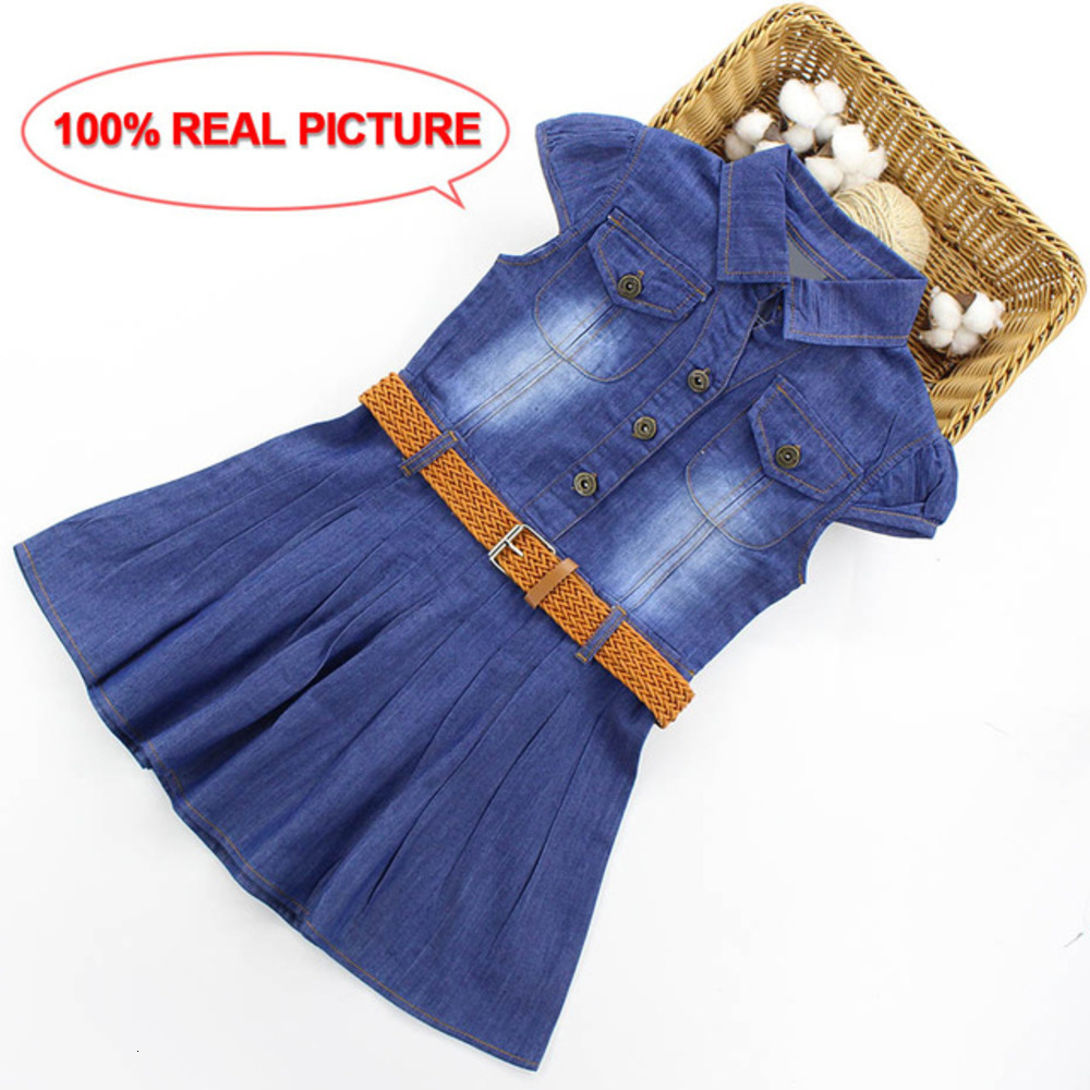 

Girl's Dresses Leaf Pattern Vestidos For Children Sleeveless Party Dress Kids Teenage Girls Summer Clothing  8 10 12 C0228, As picture