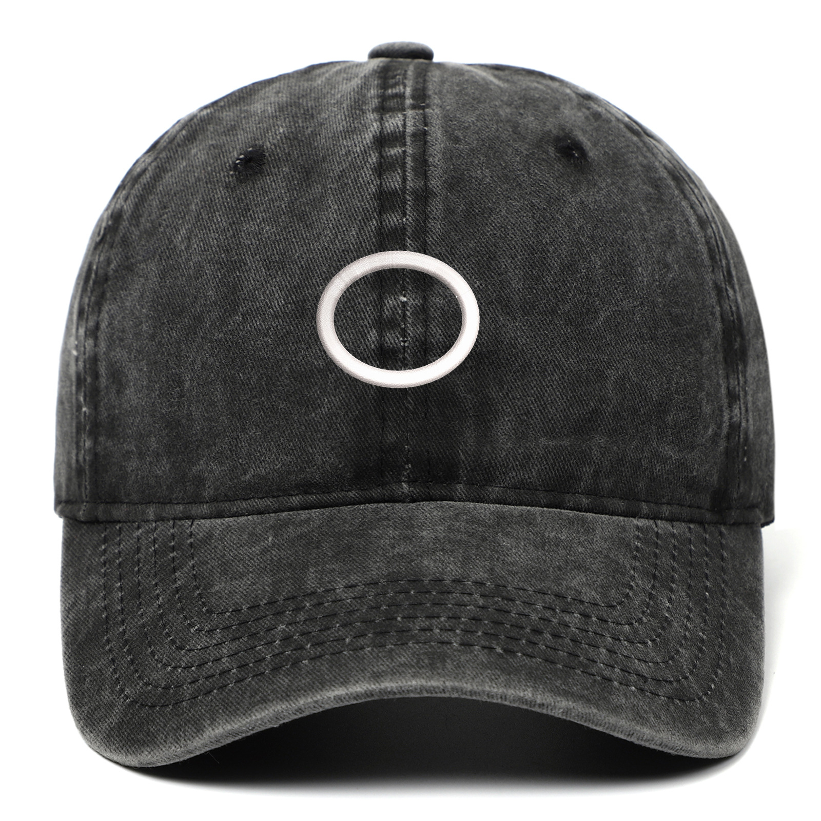 Neutral Ball Caps Letter Embroidered Washed Cotton Baseball Cap Outdoor Sports Visor