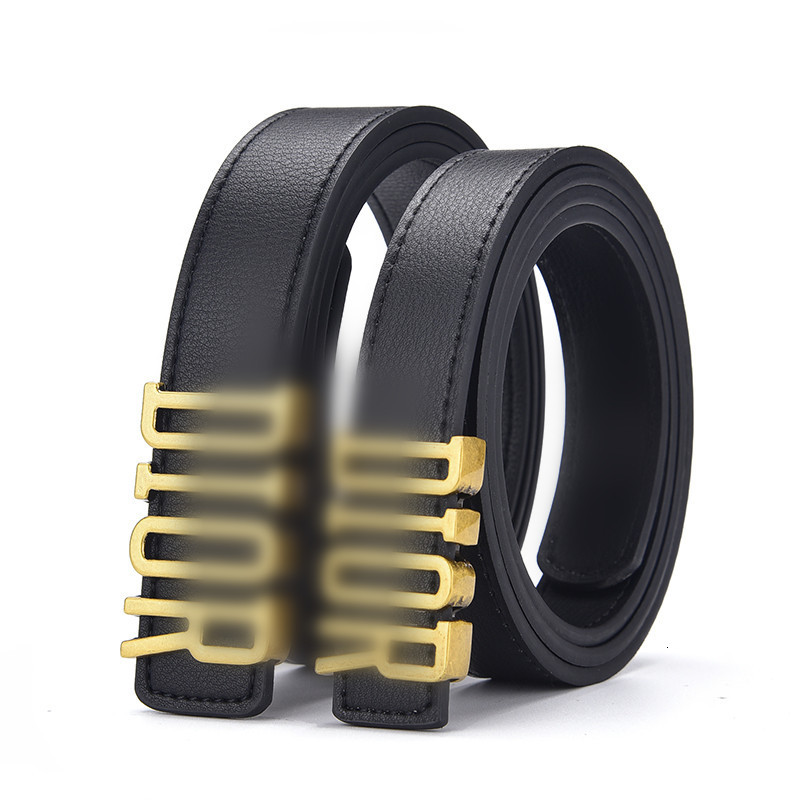 

2021 New Women's Leather Belt Youth Automatic Buckle Young People Business Pure Pants Trend, Black;brown