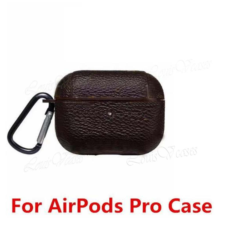

with Metal letters AirPs 3 Cases Wireless Bluetooth Headphones Protective Sleeve Fashion Creative AirPod 1 2 Pro Case Headset cover AirPs2 AirPs3, Brown flower-with metal letters