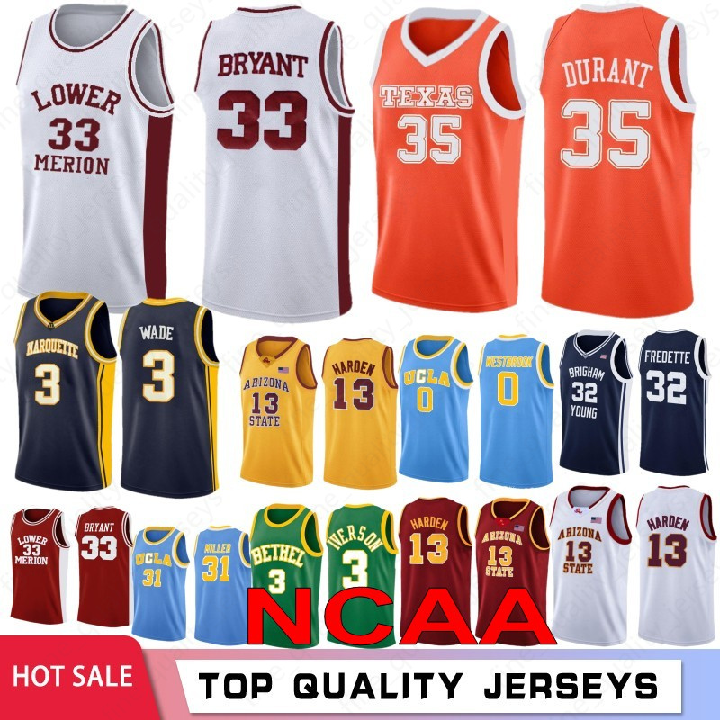 

NCAA Campus Bear UCLA Basketball Jerseys Russell 0 Westbrook Reggie 31 Miller College Mens Wade 33 Allen 3 Iverson 13 Harden Kevin 35 Durant, Daxue