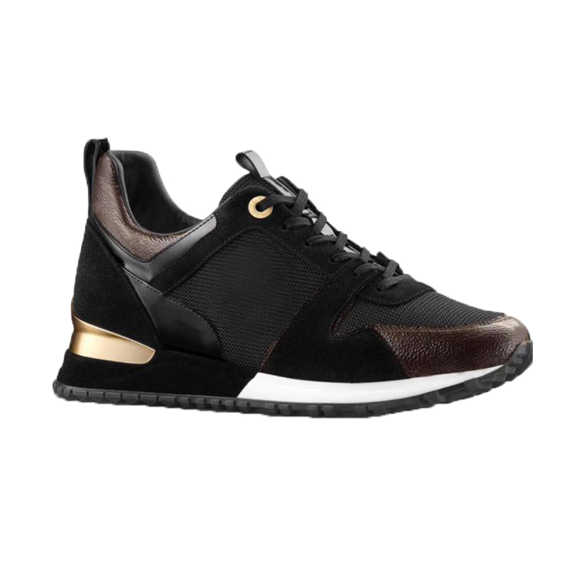 

Luxurys Designers Run Away AAA Shoes Men Women Real Leather Shoe Mens Sports Sneakers Flats Casual Speed Trainers Large Size 46, Box