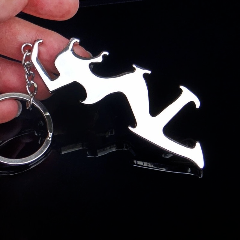 

Metal Slim Women Figure Beer bottle opener key rings Summer openers keyring keychain holder hangs fashion jewelry bar hand tool will and sandy, Slivery;golden