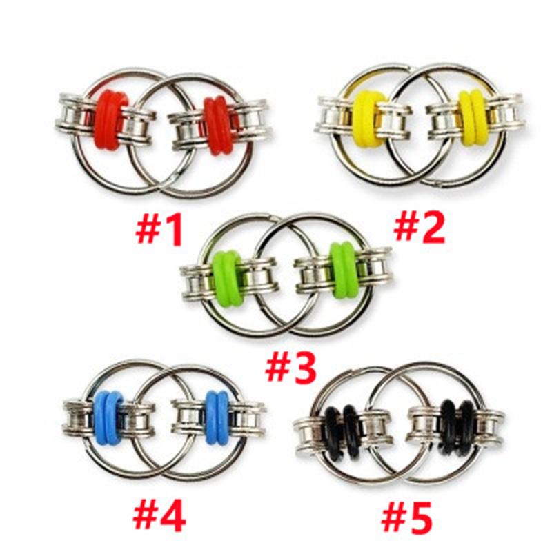 

Decompression Chain Fidget Hand Spinner Finger Toys Metal Vent Toy Bike Keychain Key Ring Boring Antistress Gifts
