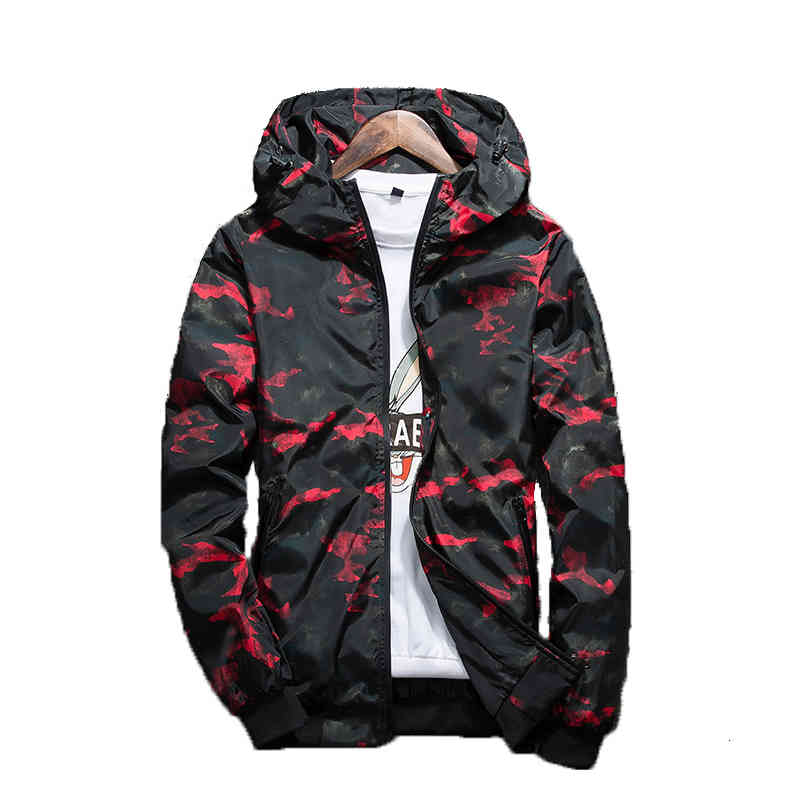 

Men's Jackets Spring Autumn Mens Casual Camouflage Hoodie Jacket Men Waterproof Clothes 'S Windbreaker Coat Male Outwear 4xl ZSCU