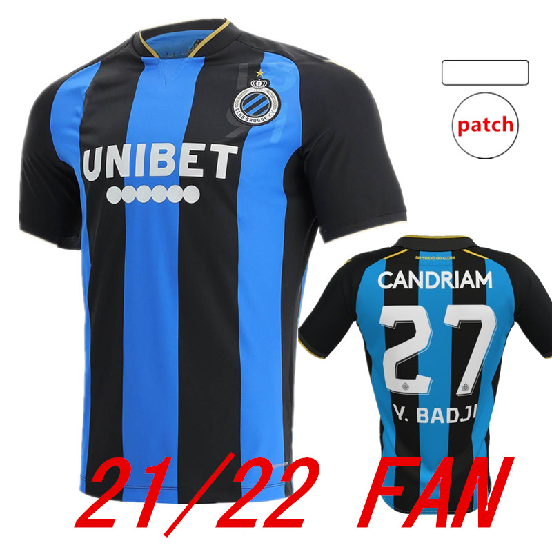 

2021 2022 Club Brugge KV SOCCER JERSEY V.BADJI 27 MATA 77 AWAY KOSSOUNOU 5 VANAKEN 20 DE KETELAERE 90 JERSEYS 21 22 FOOTBALL SHIRTS home blue and black 999, 21/22 away