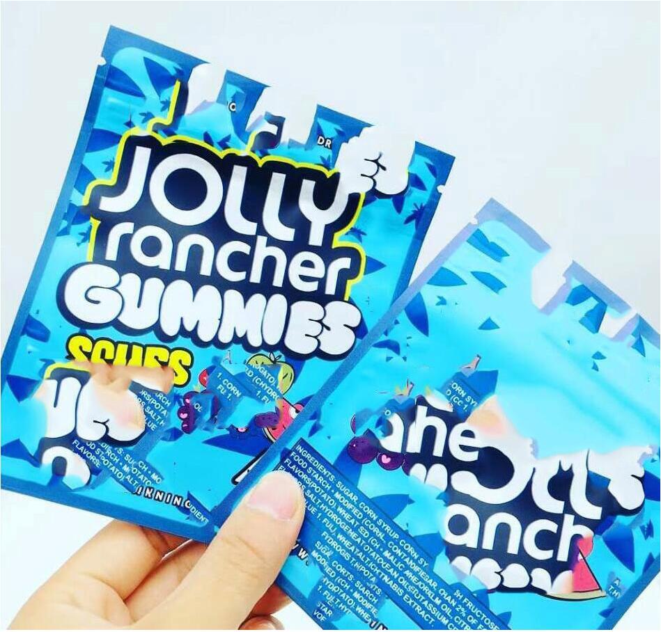

In stock Jolly Rancher Gummies Mylar Bags 600mg Food Packaging Bag sour Edibles cookies