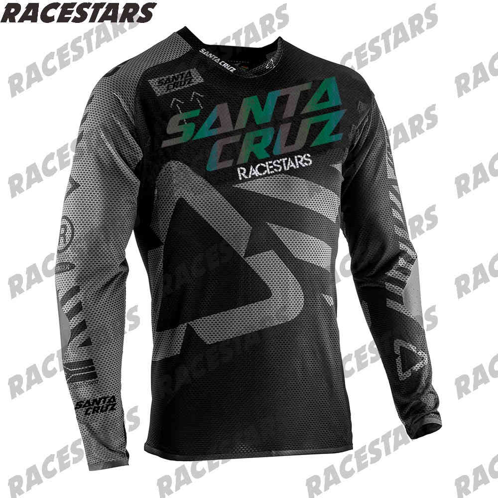 

Santa Cruz 2021 Enduro Downhill Mountain Bike Jerseys MX Motocross BMX Racing Jersey DH Long Sleeve Cycling Clothes MTB T-shirt X0503, 14