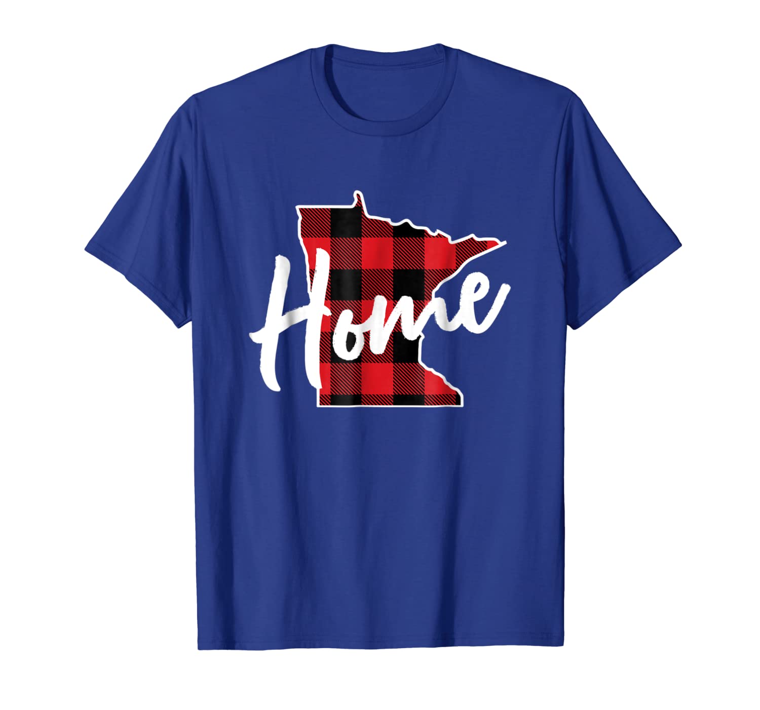 

lumberjack buffalo plaid minnesota home state t-shirt gift, White;black