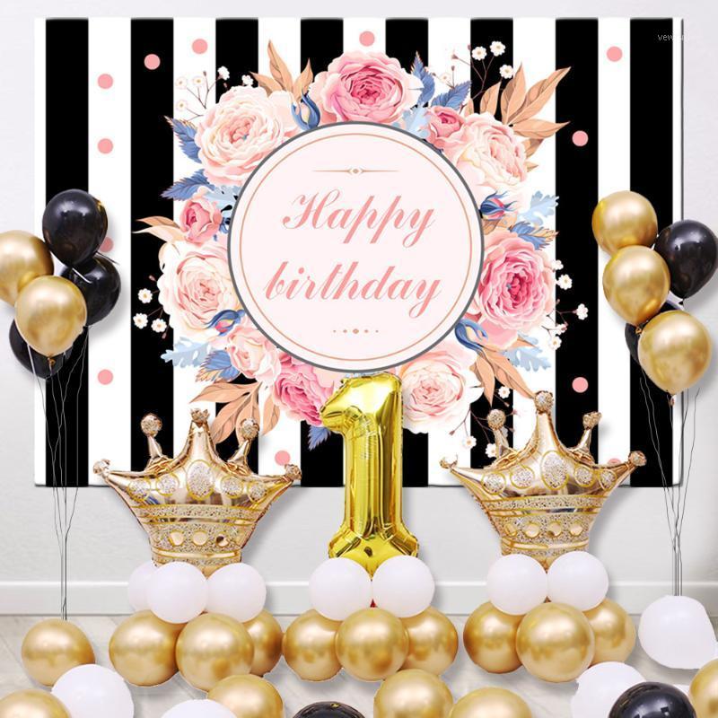 

Party Decoration FFO Happy Birthday Colorful Balloons Background Tapestry Bedroom Art Painting Tapestries Wall Hanging Festival Decor
