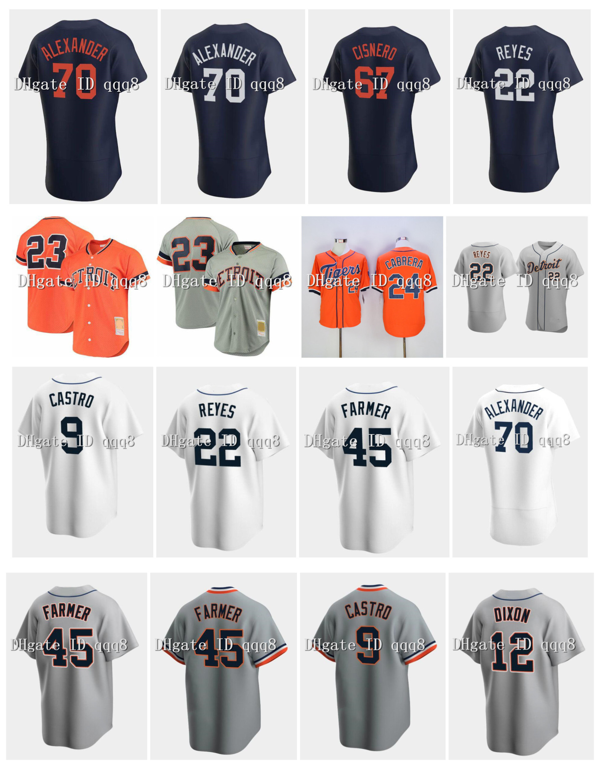 

Detroit Miguel Cabrera Jersey Kirk Gibson Alan Trammell Matthew Boyd Casey Mize Victor Reyes Buck Farmer Jose Cisnero Zimmermann JaCoby Jone, Blue;black