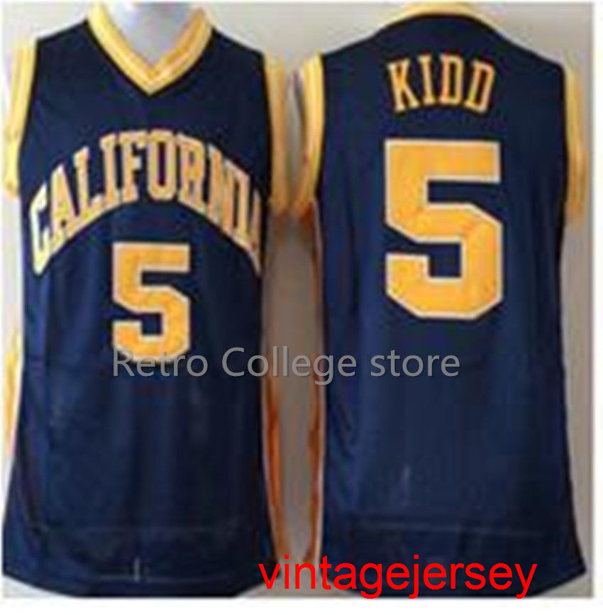 

#5 Jason Kidd California Golden Bears College Basketball Jersey Size -XXL, Blue