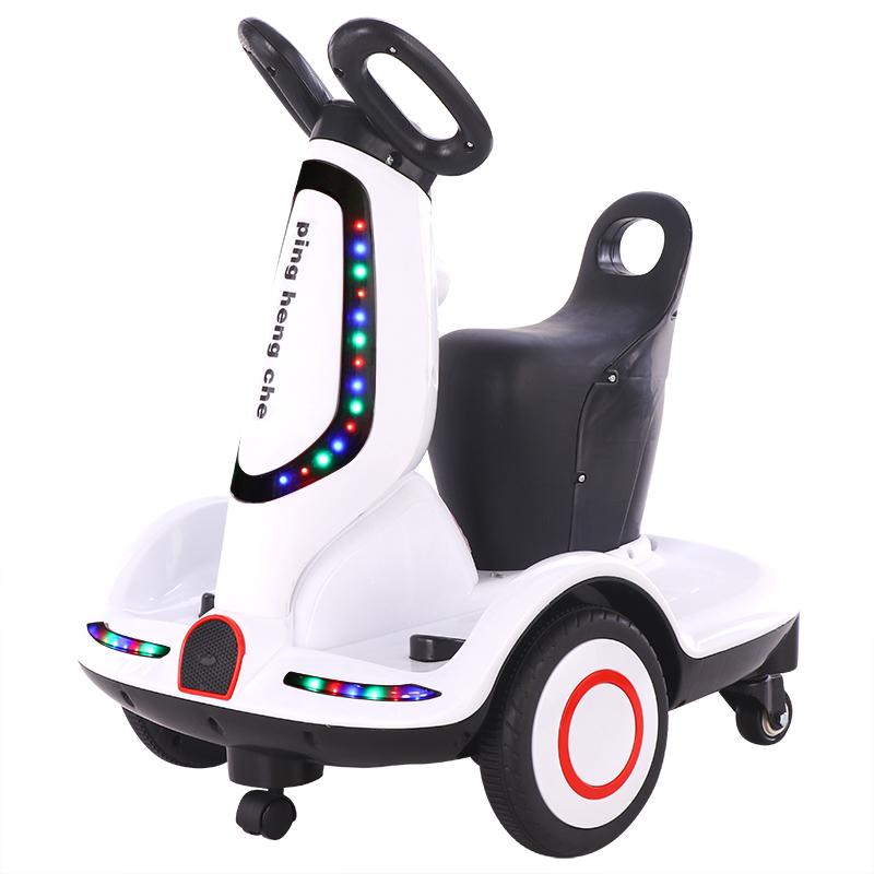 

Children's Electric Car Remote Control 360-degree Rotating Toy Stroller Scooter Charging Drift Balance Strollers#