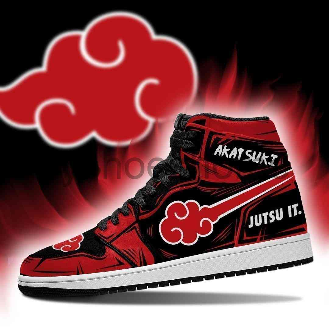 

Anime Fan DIY Sneakers akatsuki cloud jutsu it Mens Womens Basketball Shoes Jumpman 1 Model Custom Trainers Casual shoe, Green