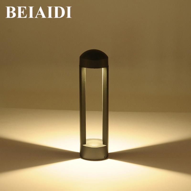 

Lawn Lamps BEIAIDI 40/60CM Outdoor Garden Yard Column Light 10W Aluminum Landscape Pillar Lamp Waterproof Park Community Gateway Post