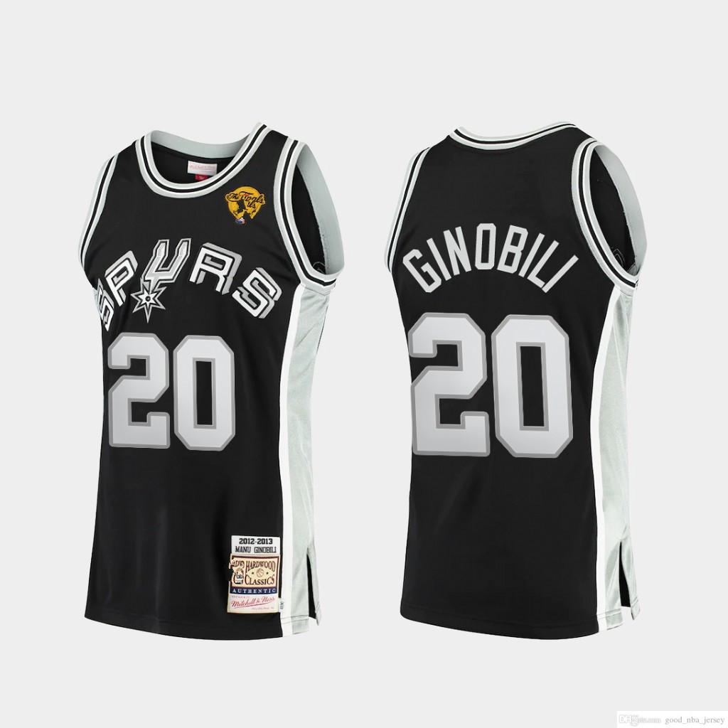

Men San Antonio Spurs Tim Duncan 20 Ginobili 9 Parker 2 Leonard Mitchell & Ness 2013 NBA Finals Authentic Jersey, Black;red