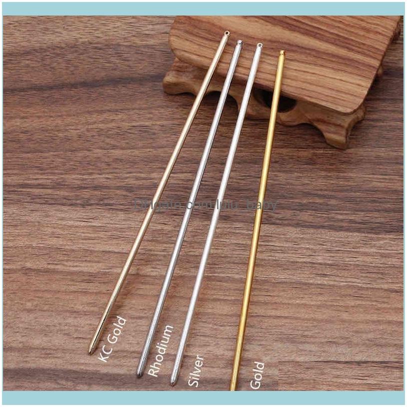

Headbands Jewelry10Pcs 125Xm Metal Iron Pins Blank Base Setting Hair Stick For Women Jewelry Bulks Findings Components Diy Aessories Drop De