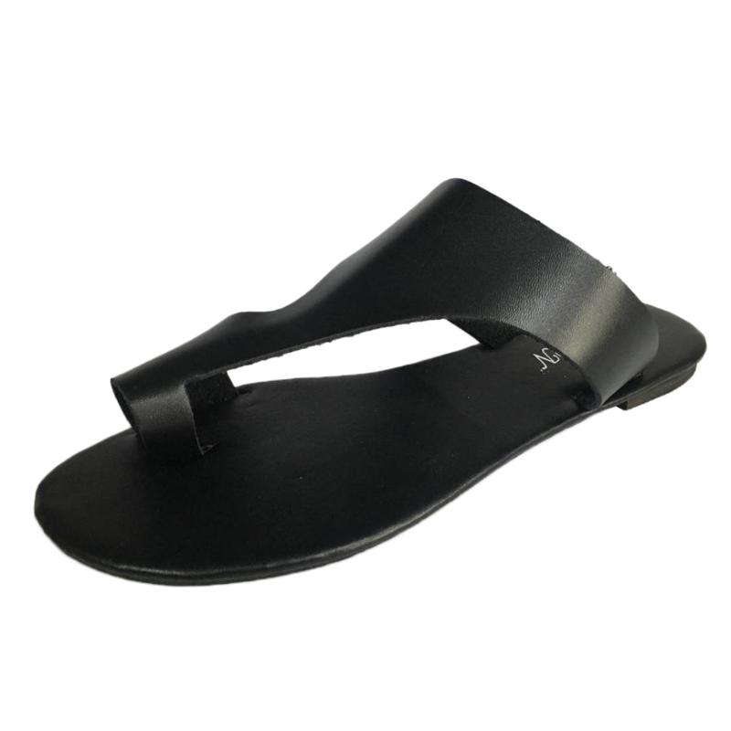 

Retro Womens Fashion Flats Flip Flops Shoes Ladies Slippers Beach Roman Sandals Woman, Bu