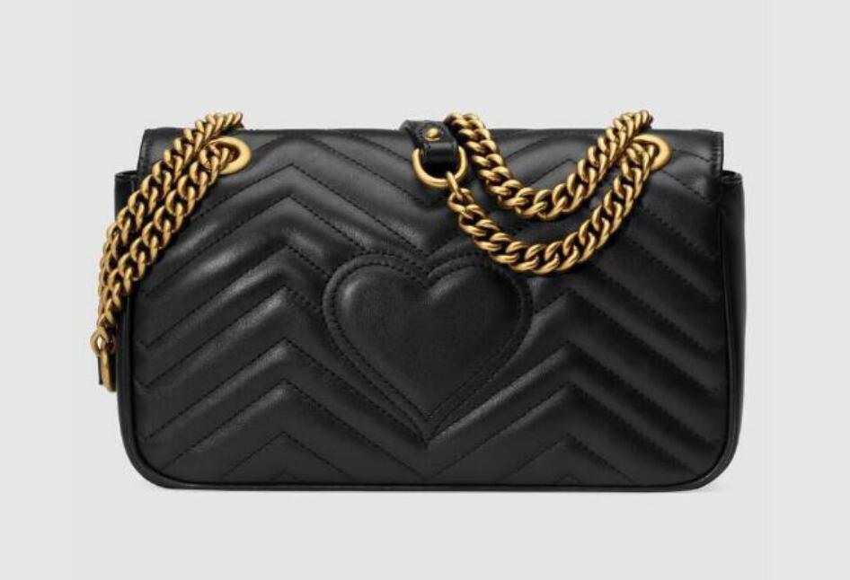 

2021 Gold chain Marmont Sweetheart Shoulder Bag Handbag Messenger Women Totes Fashion Handbags Classic Crossbody Clutch Purse Wallet, Red