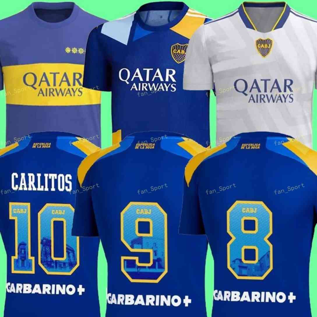 

Camiseta do Boca Juniors soccer jerseys 2021 2022 Cristian Pavon TEVEZ CARLITOS MARADONA football jersey DE ROSSI Almendra SALVIO ABILA uniforms CABJ kids kit 21 22, Adult home