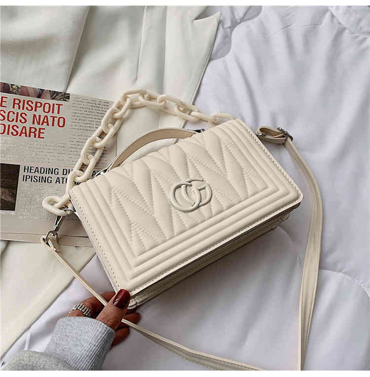 

bag 72% OFF trendy foreign style ins fashionable hand carrying diagonal cross, White
