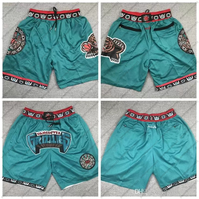 

Men just don Basketball Shorts Exquisite embroidered fabric pocket pants
