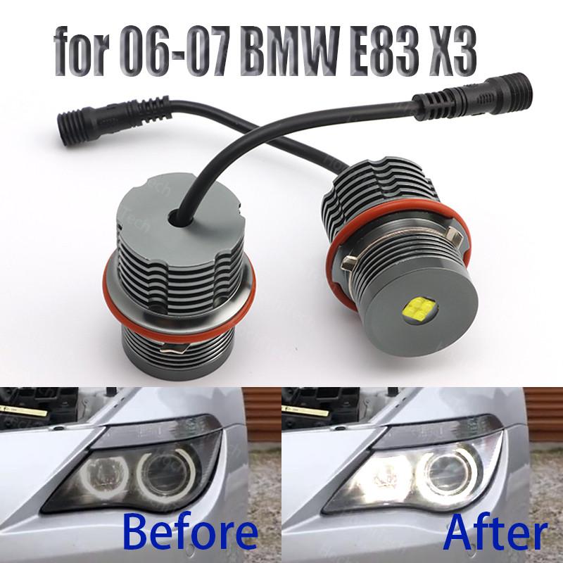 

Car Headlights High Power Free Error For 06-07 E83 X3 White Angel Eyes Halo Ring Light Bulbs
