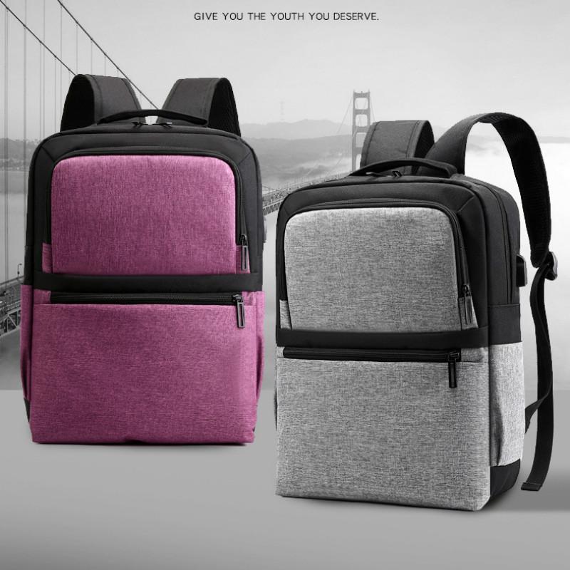 

Backpack Men's Fashion Trend Nylon Outdoor Sports And Leisure Computer Bag Large Capacity Practical Travel, Black