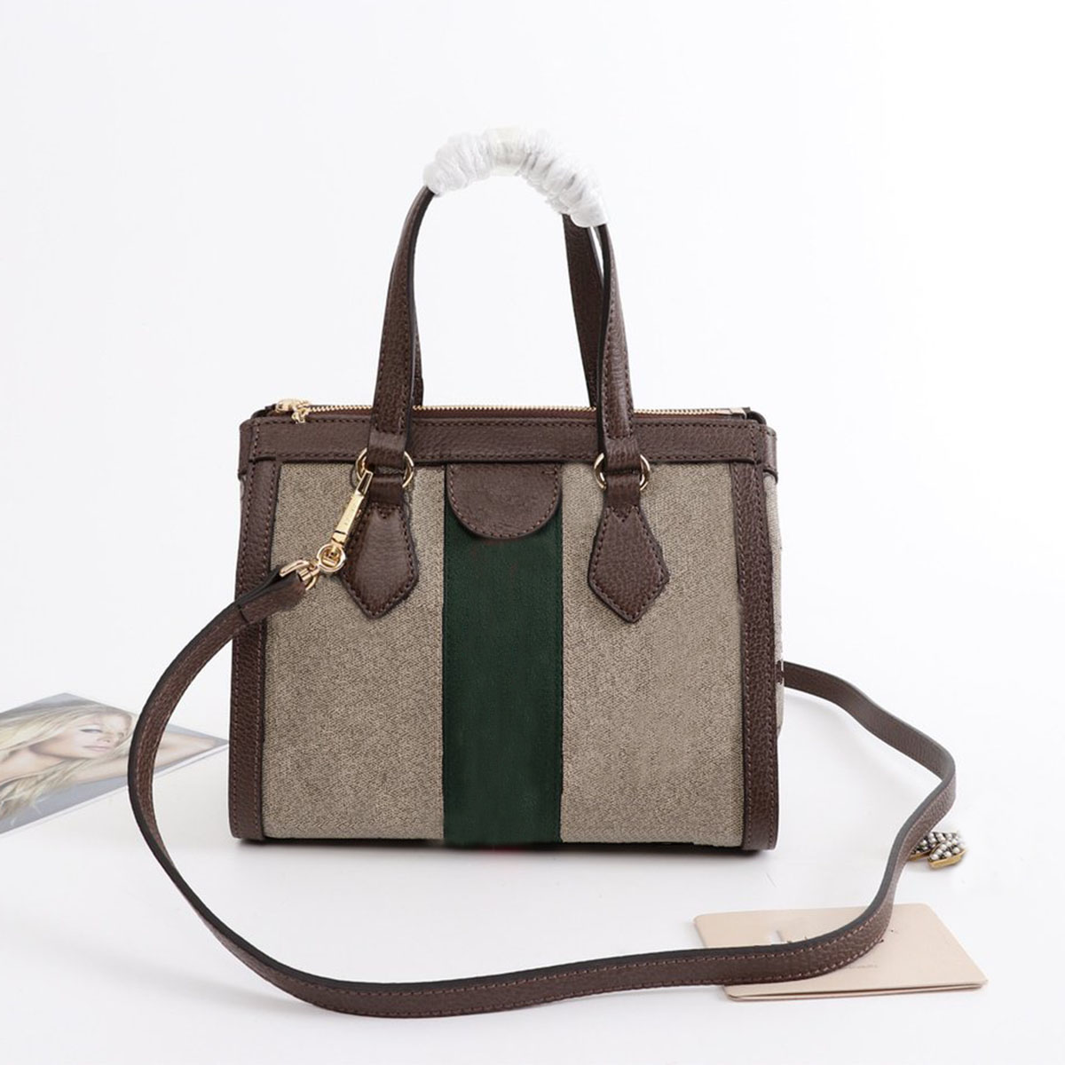 

Handbag Ophidia Luxury Designer Tote Bags Women Luxurys Designers Handbags Shoulder Bag, Biege